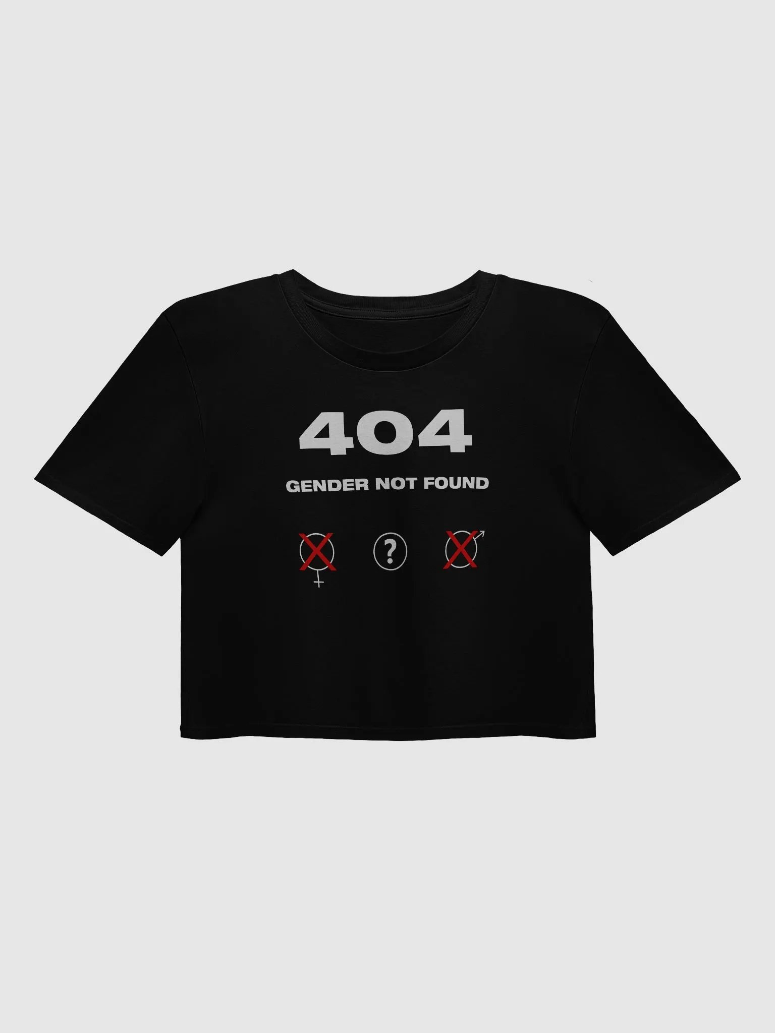 404 Gender not Found Crop Top product image (4)