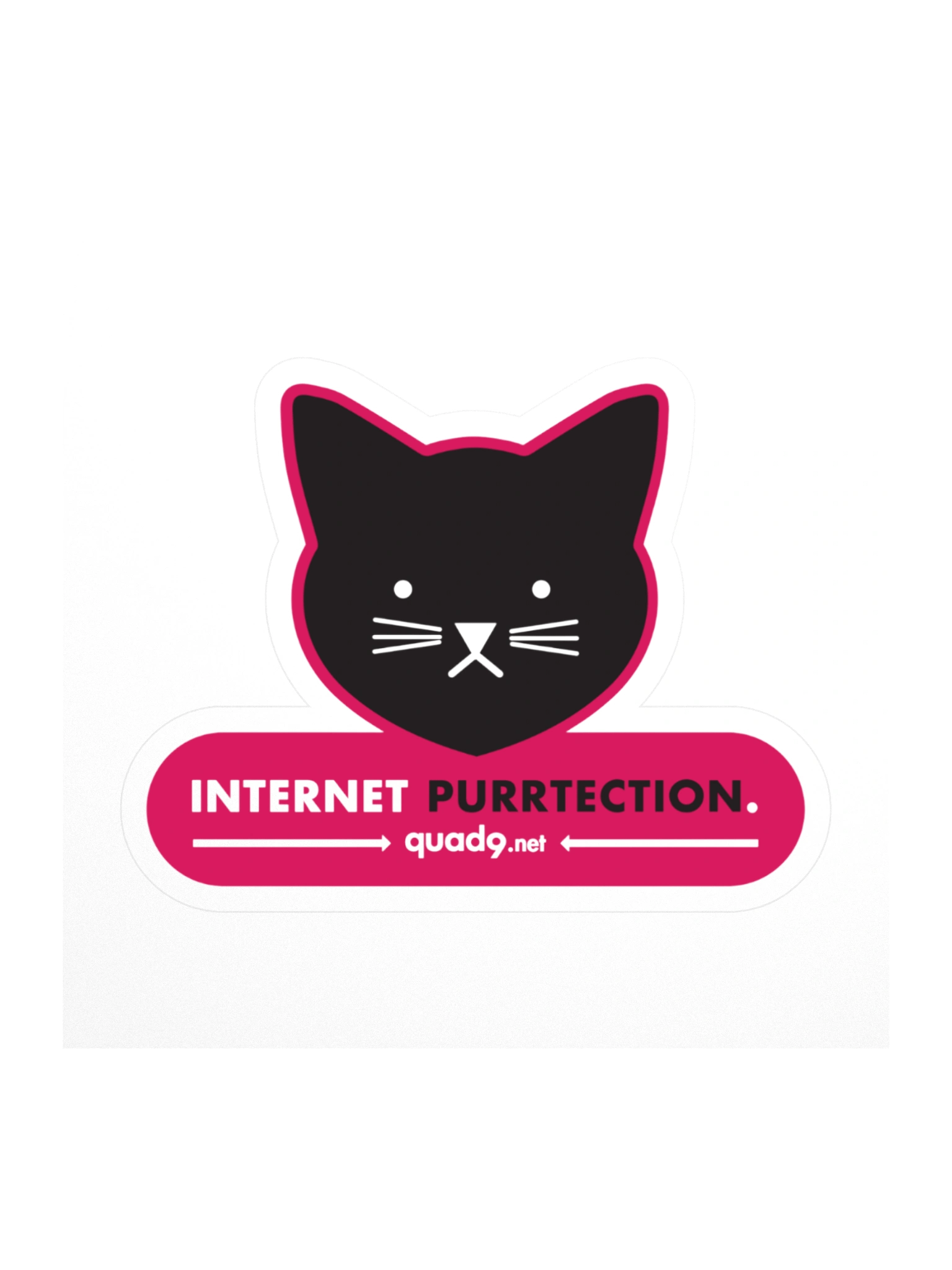 "Internet Purrtection" Sticker product image (1)