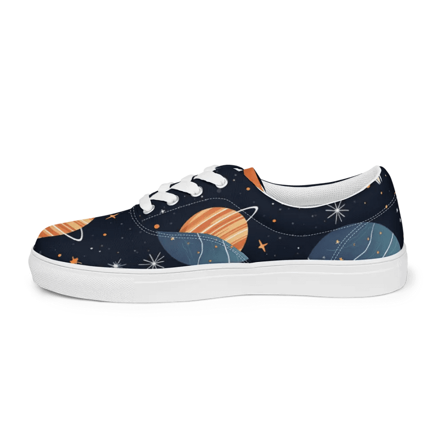 Galactic Odyssey Lace-Up Canvas Shoes product image (5)