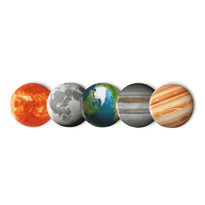 "Solar Flare" Pin Button Set (5-Piece) product image (3)