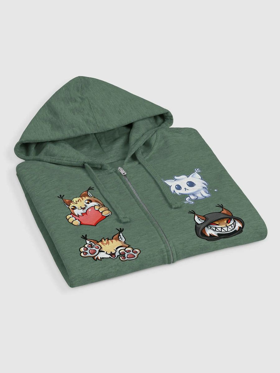 Independent Trading Co. Fleece Zip Up EMOTES Hoodie product image (9)