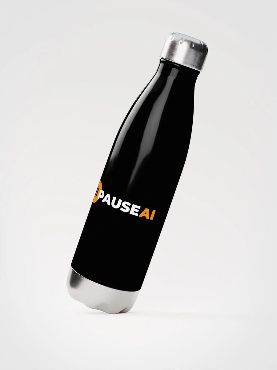 Black PauseAI Water Bottle product image (2)