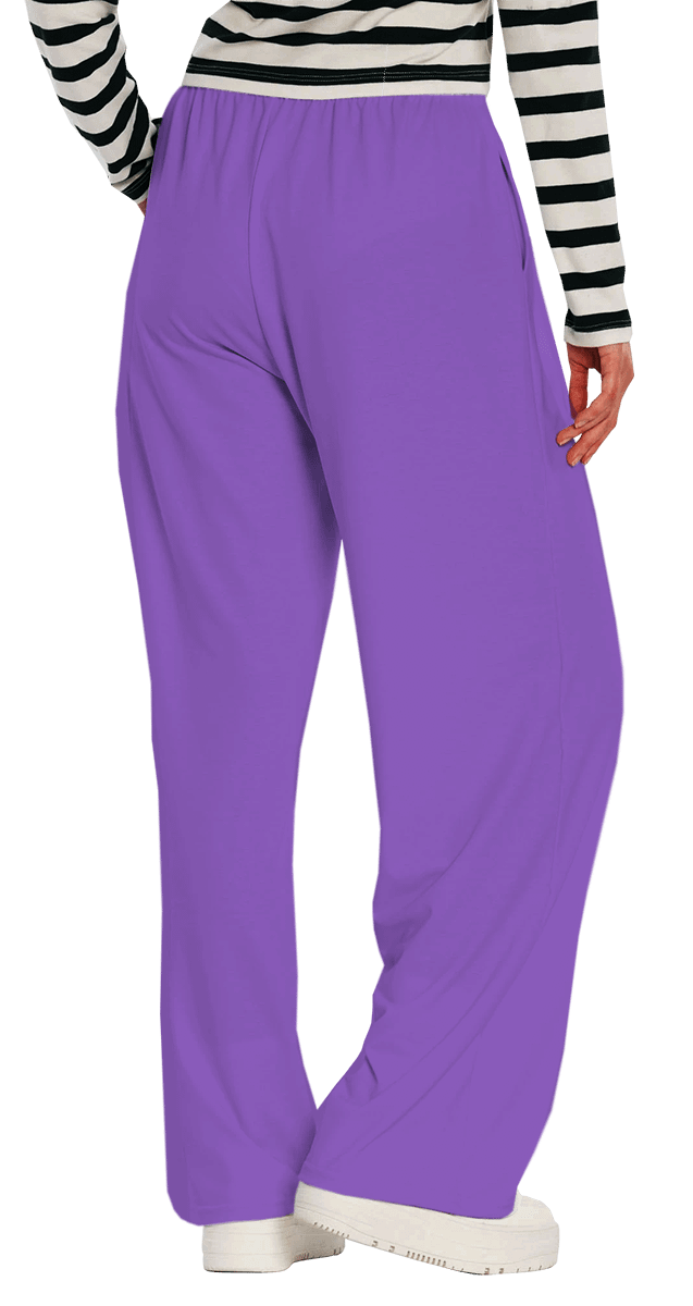 Plain Color Amethyst Wide-Leg Pants product image (3)