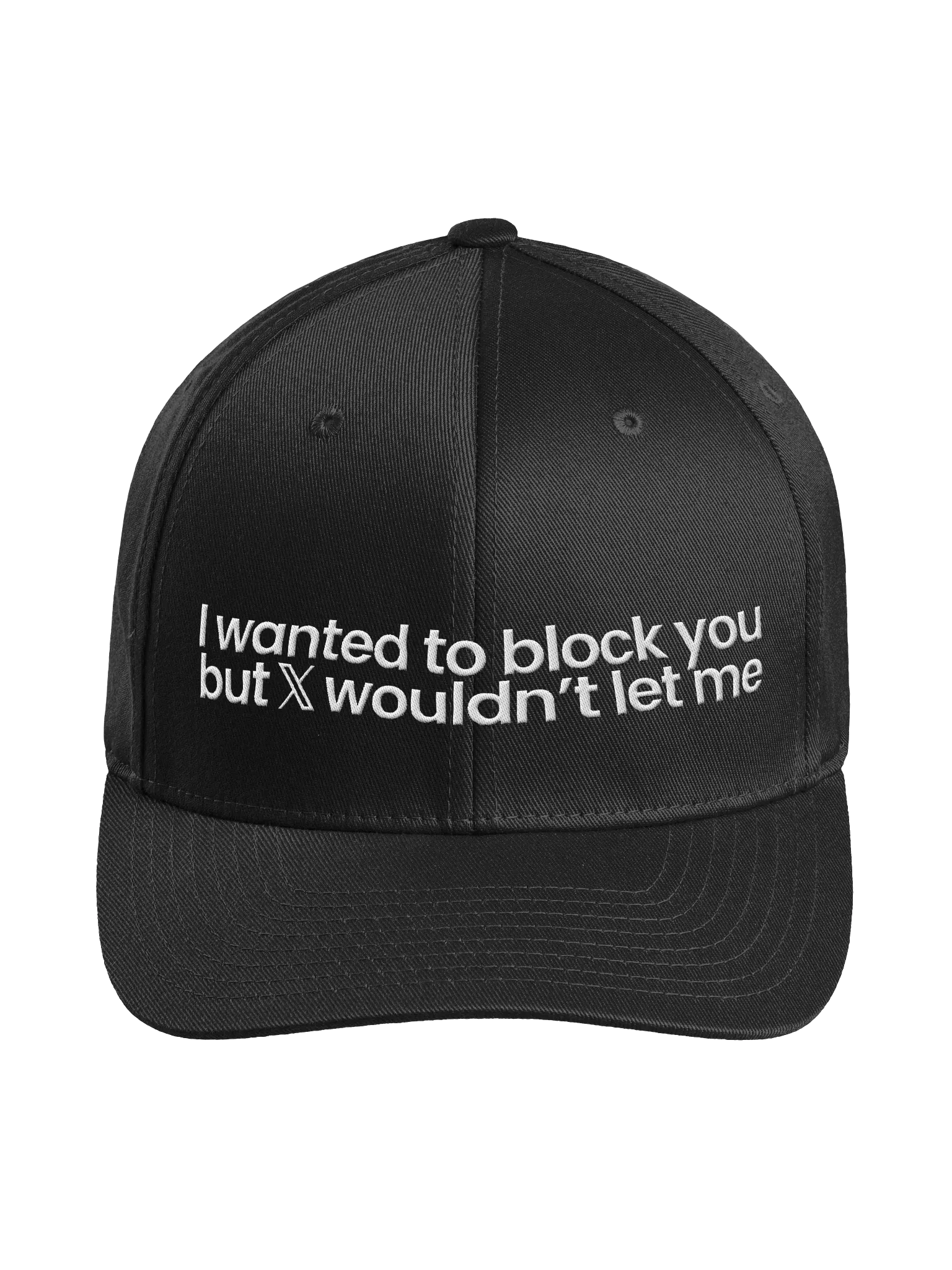 Blocked On X Structured Fitted Cap - Black product image (1)