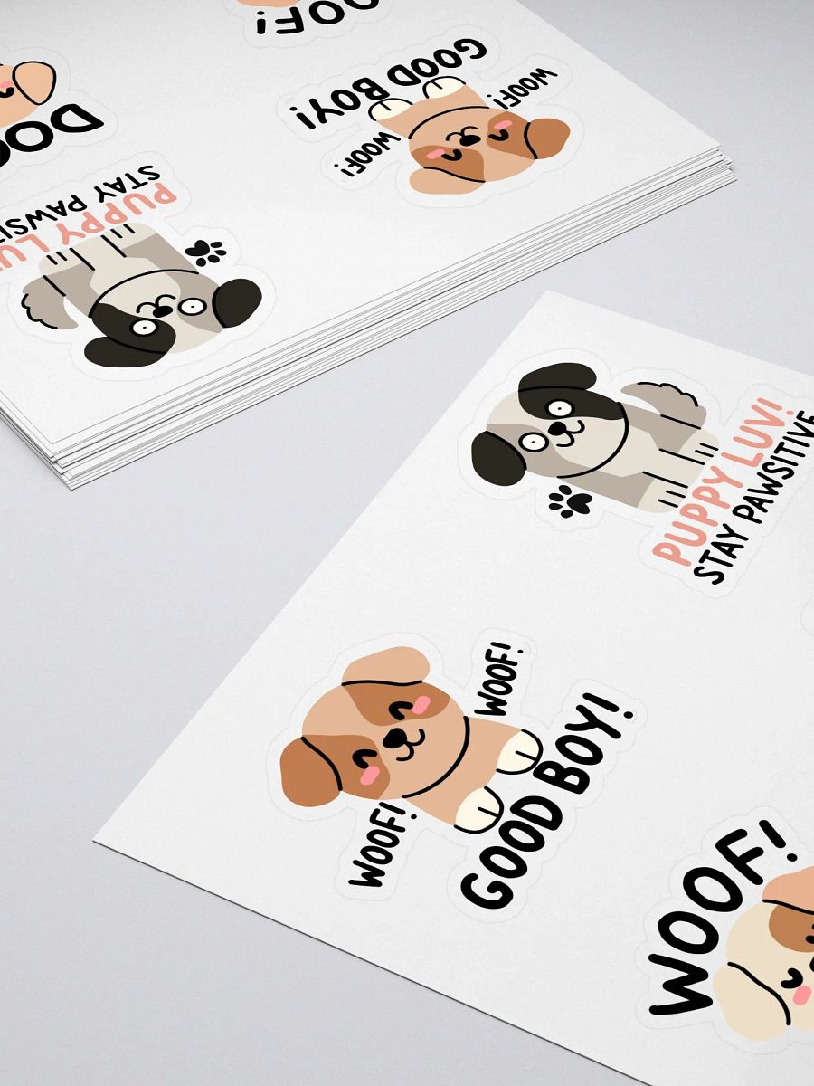 Kawaii Cute Puppy Stickers Pack – Kiss Cut Dog Stickers for Crafts, Scrapbooking & Laptops product image (4)