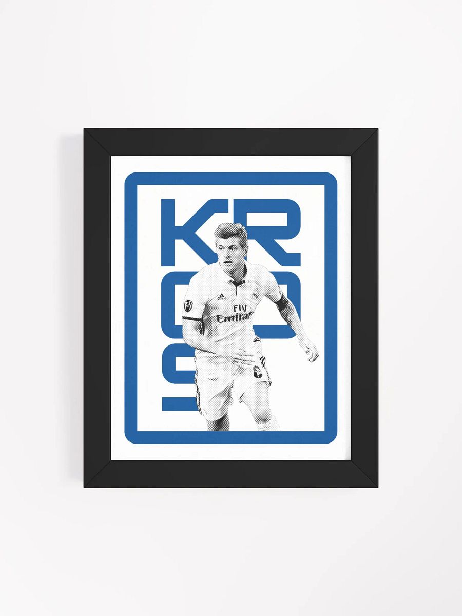 Toni Kroos BW Real Madrid Name Art Framed Print product image (3)