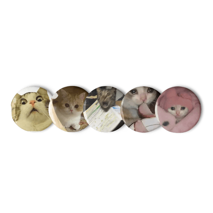 Set of Pin Buttons: Meme Cats product image (2)
