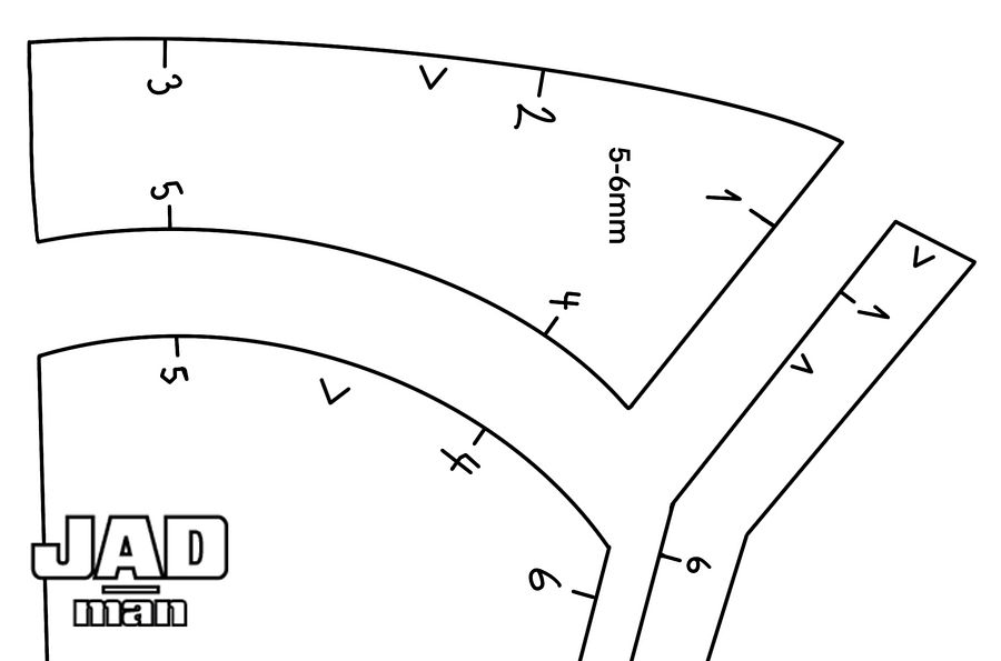 Sharp Half Mask Foam Template product image (2)