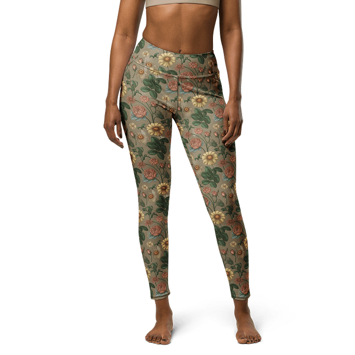 Women’s Floral Yoga Leggings – High-Waisted Full-Length Activewear product image (2)