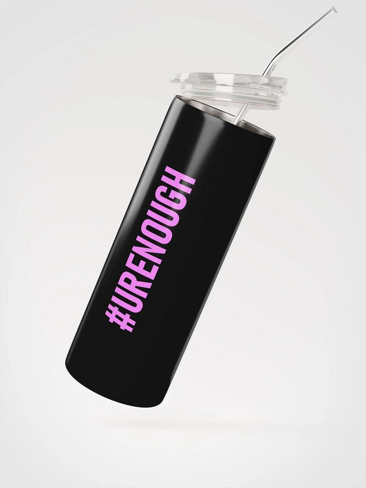 20 oz #URENOUGH - High Grade Travel Tumbler with Straw - pink product image (2)