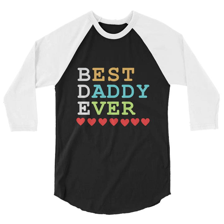 Best Daddy Ever Tultex Fine Jersey Raglan Tee product image (2)