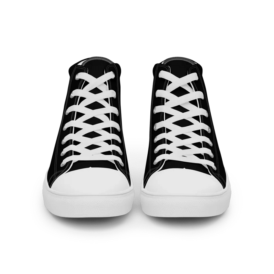 "DJ Benji Beatz Scratch Logo" Men's High Top Canvas Shoes product image (5)
