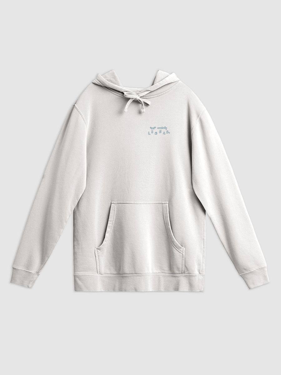 *not* mentally linear (sm. lined design, #709AAF) printed pigment hoodie product image (13)