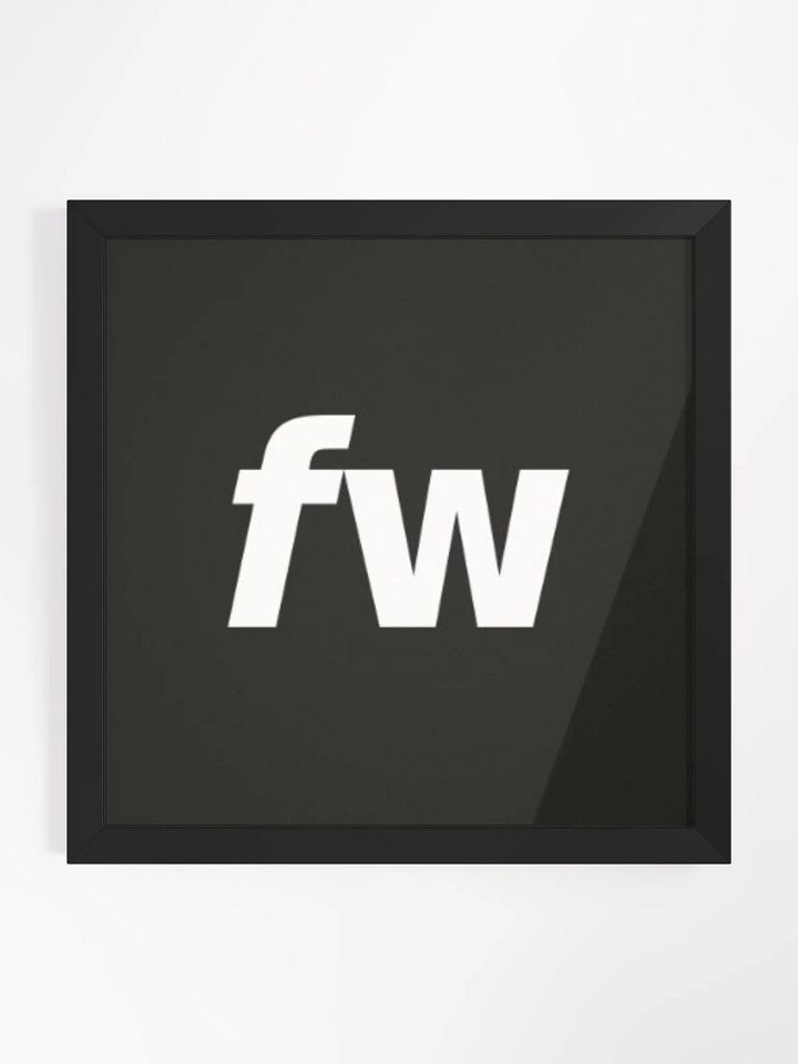 Bold FW Letters Matte Poster product image (1)