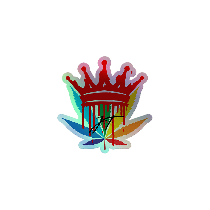 Royal Leaf Holographic Sticker Sheet product image (1)