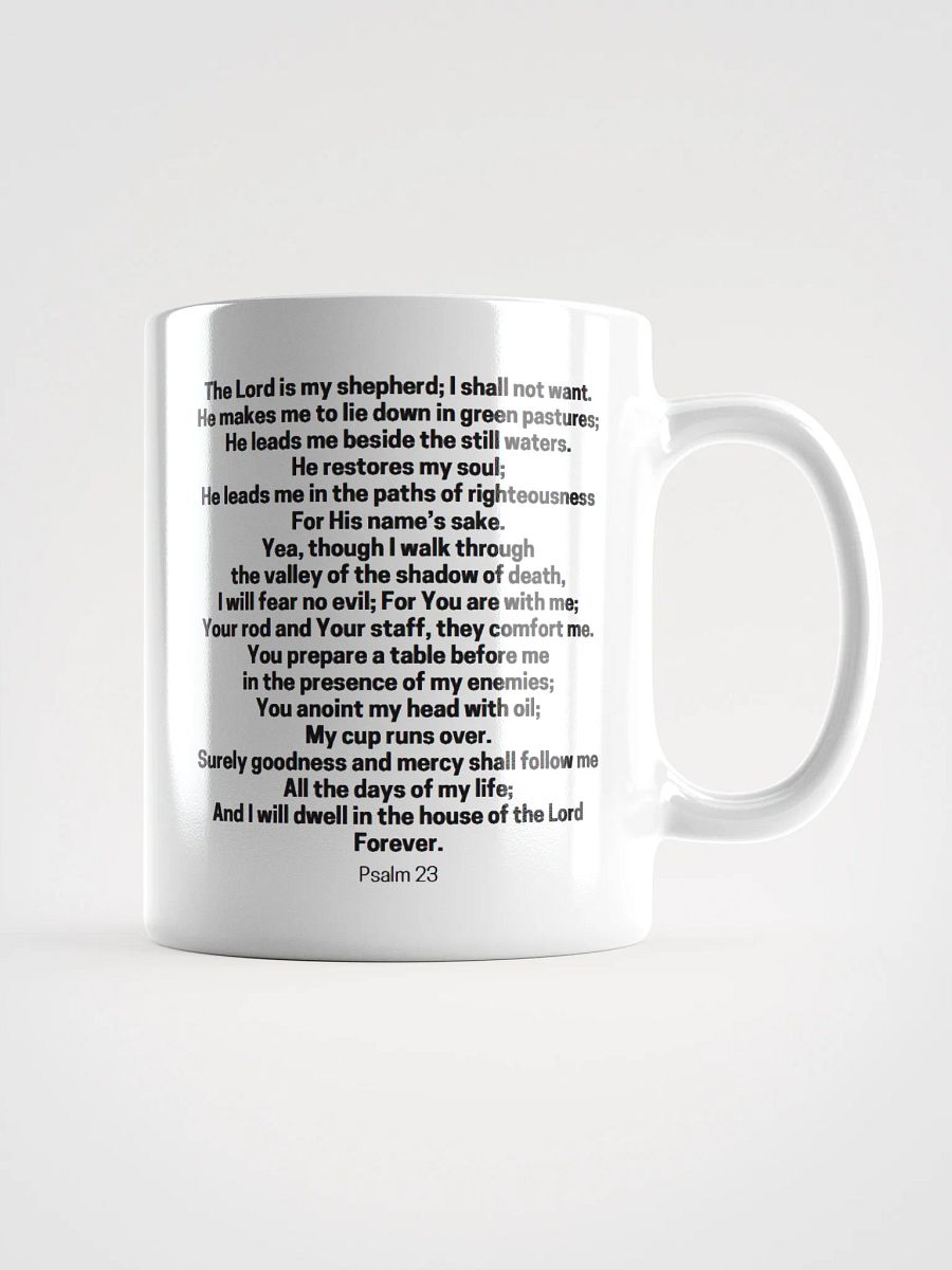 The Lord Is My Shepherd Psalm 23 White Glossy Mug 11/15/20oz product image (2)