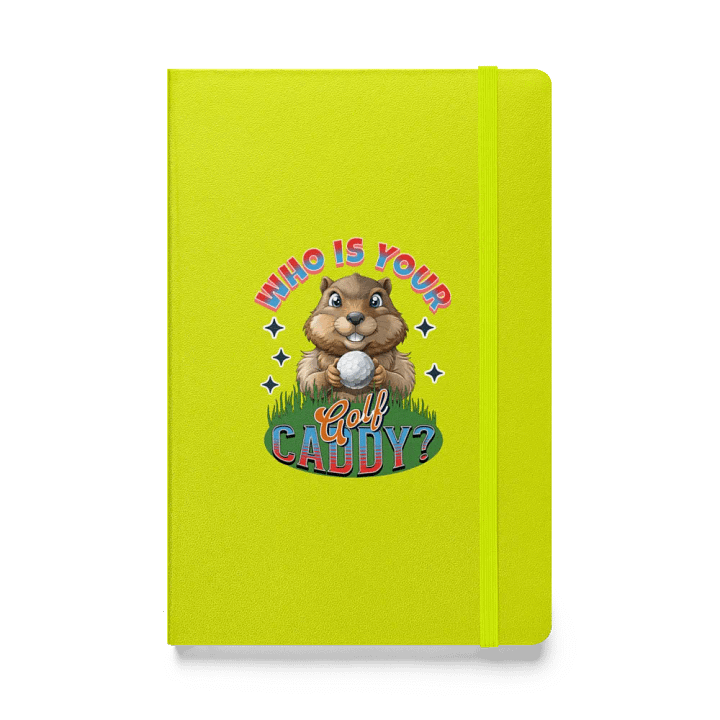 Who Is Your Golf Caddy? Sparkling Groundhog Notebook product image (1)