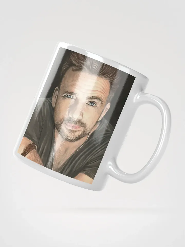 The Lifted Brow – Sean Patrick Flanery Pastel Portrait Mug (11 oz) product image (2)