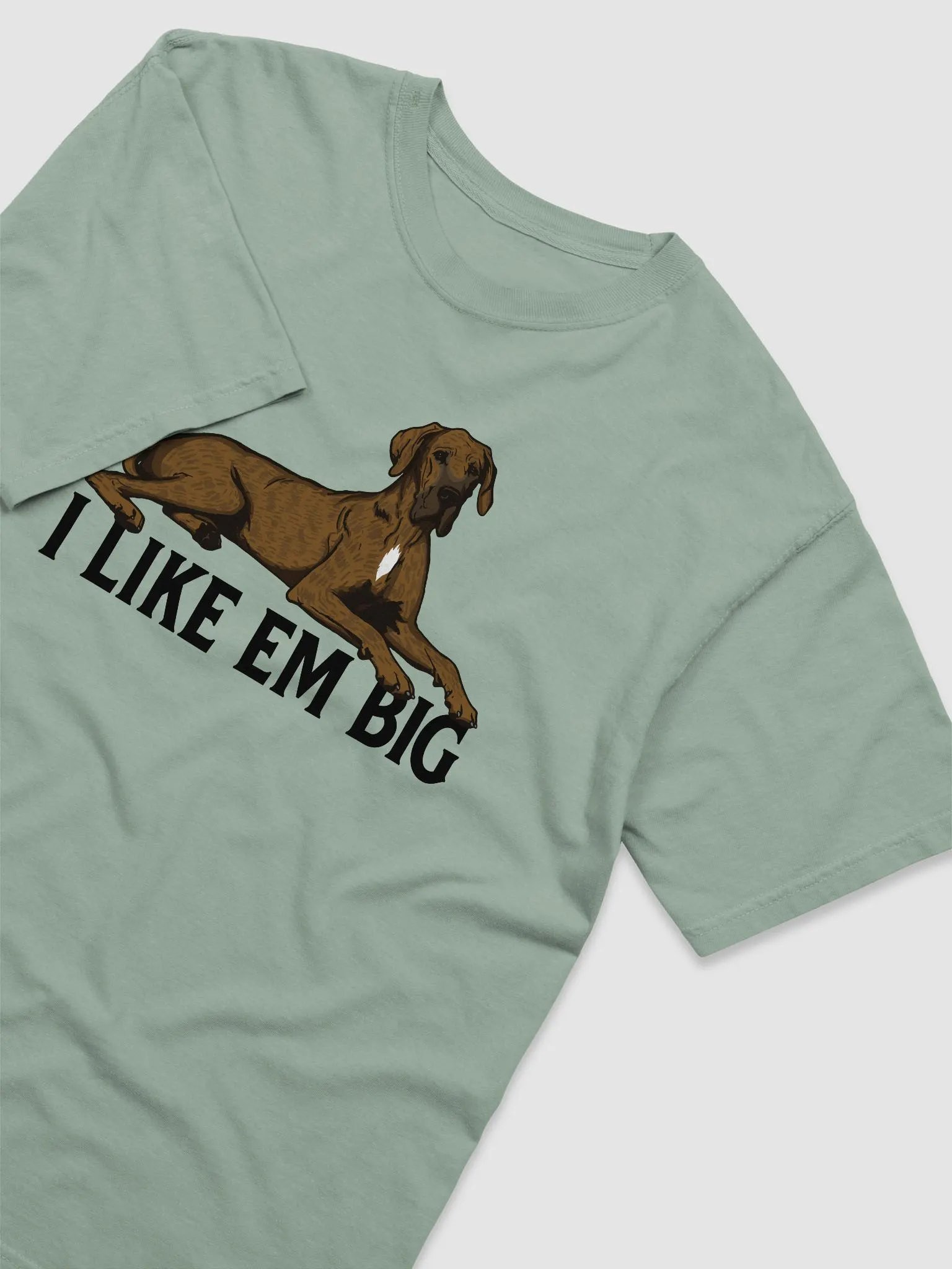 I Like Em Big T-Shirt of a Great Dane (Brindle) | Funny T-Shirt for Great Dane Paw-rents product image (6)
