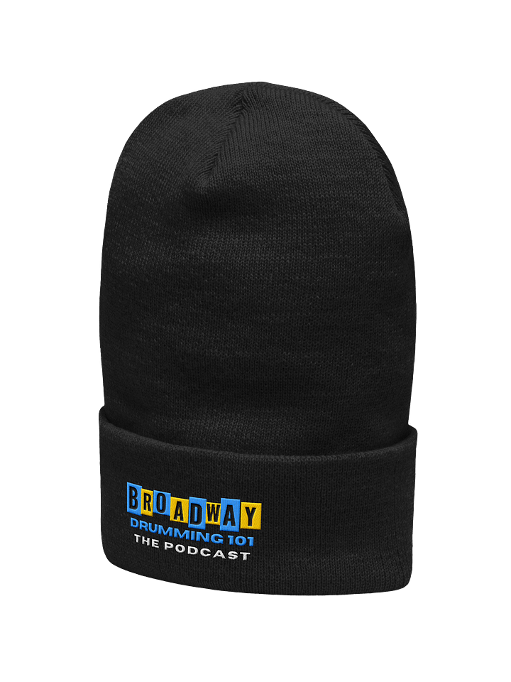 Broadway Drumming 101 Embroidered Beanie – Warm, Soft, and Gig-Ready product image (2)