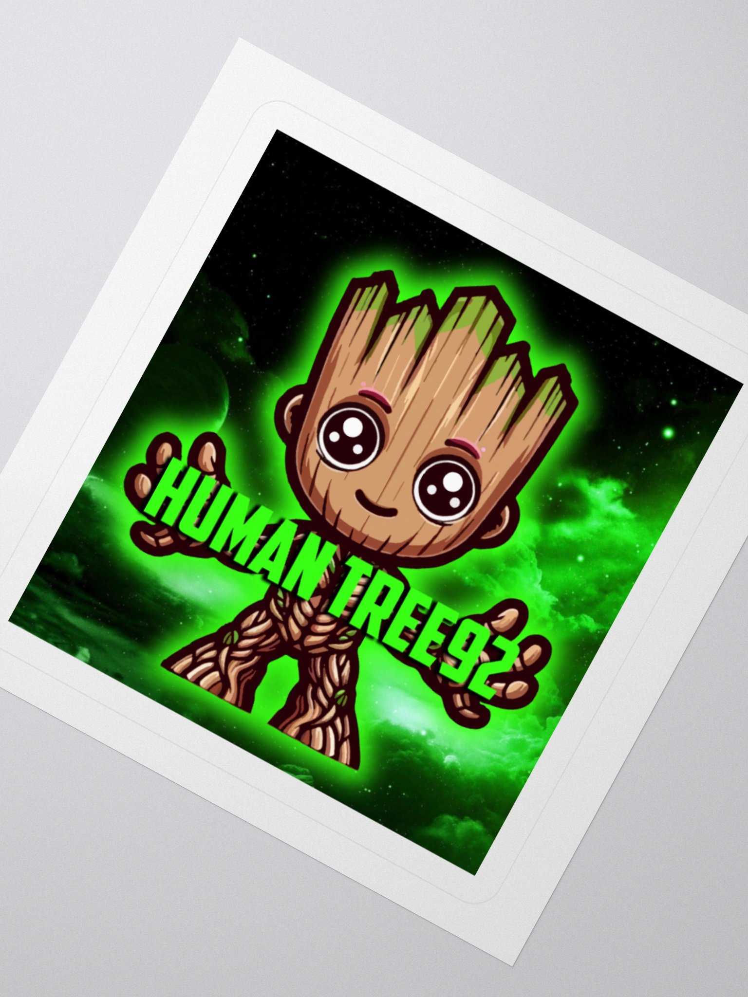 Kiss Cut Sticker Green Glow Full product image (4)