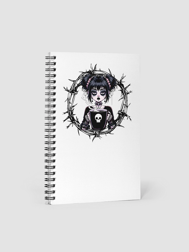 Gothic Skull Spirals Notebook product image (1)