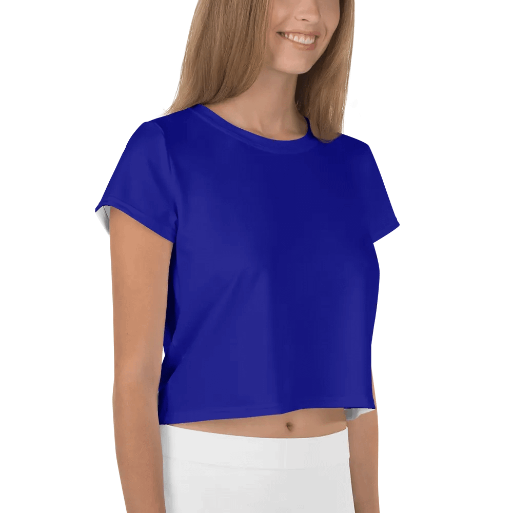 Women's Navy Blue Crop T-Shirt product image (4)