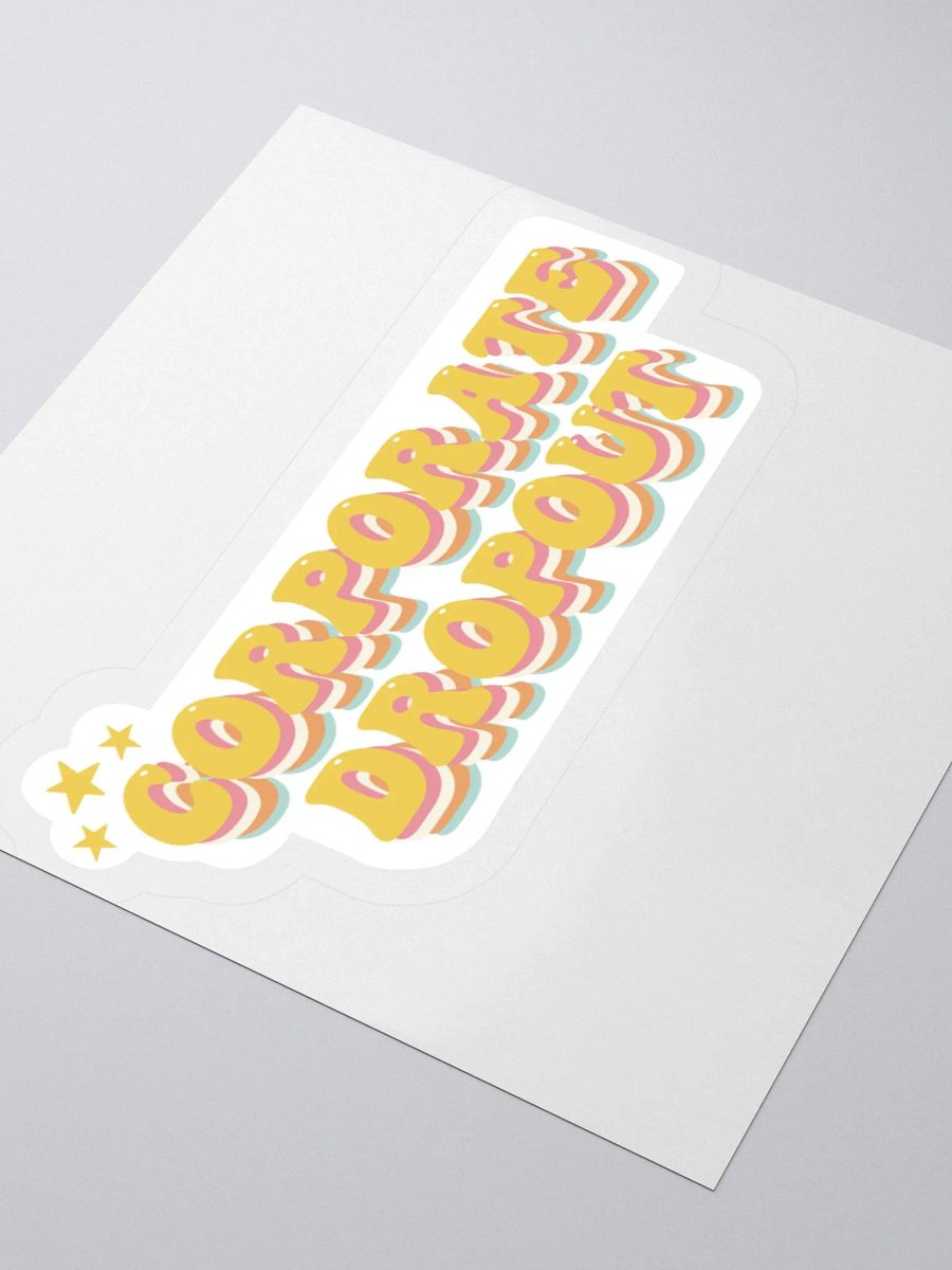 Corporate Dropout Kiss Cut Sticker product image (6)