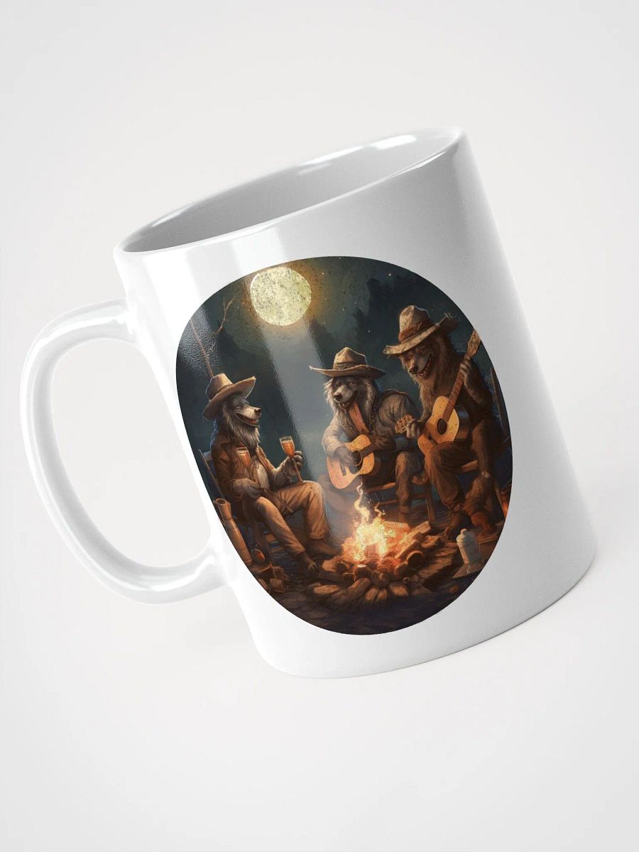 Cute Dogs enjoying a campfire and playing music product image (3)