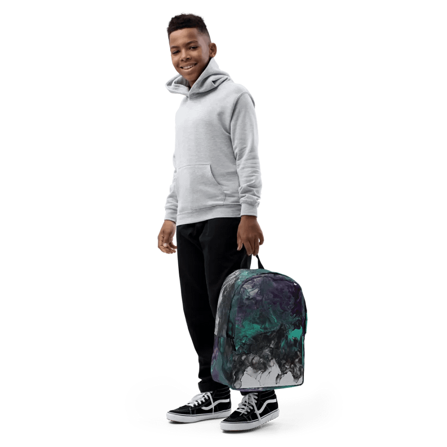 Acrylic Pour Printed Backpack- Original FCCA Design product image (8)