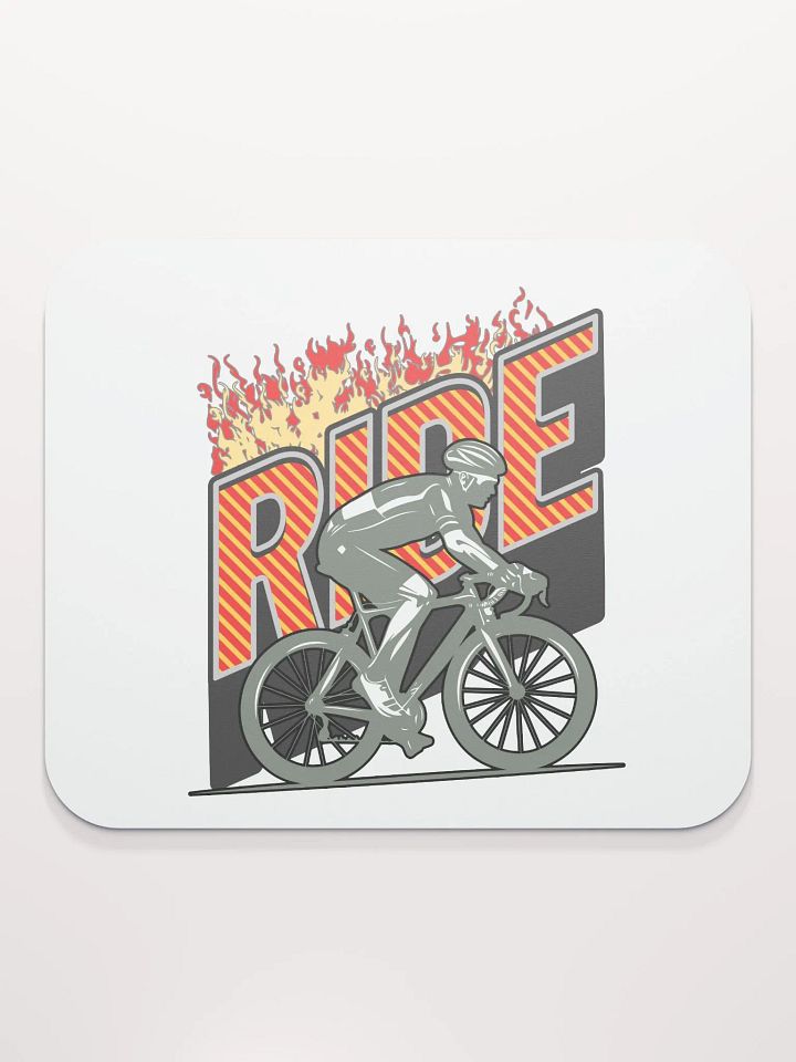 Ride Cycling Flaming Mouse Pad product image (2)