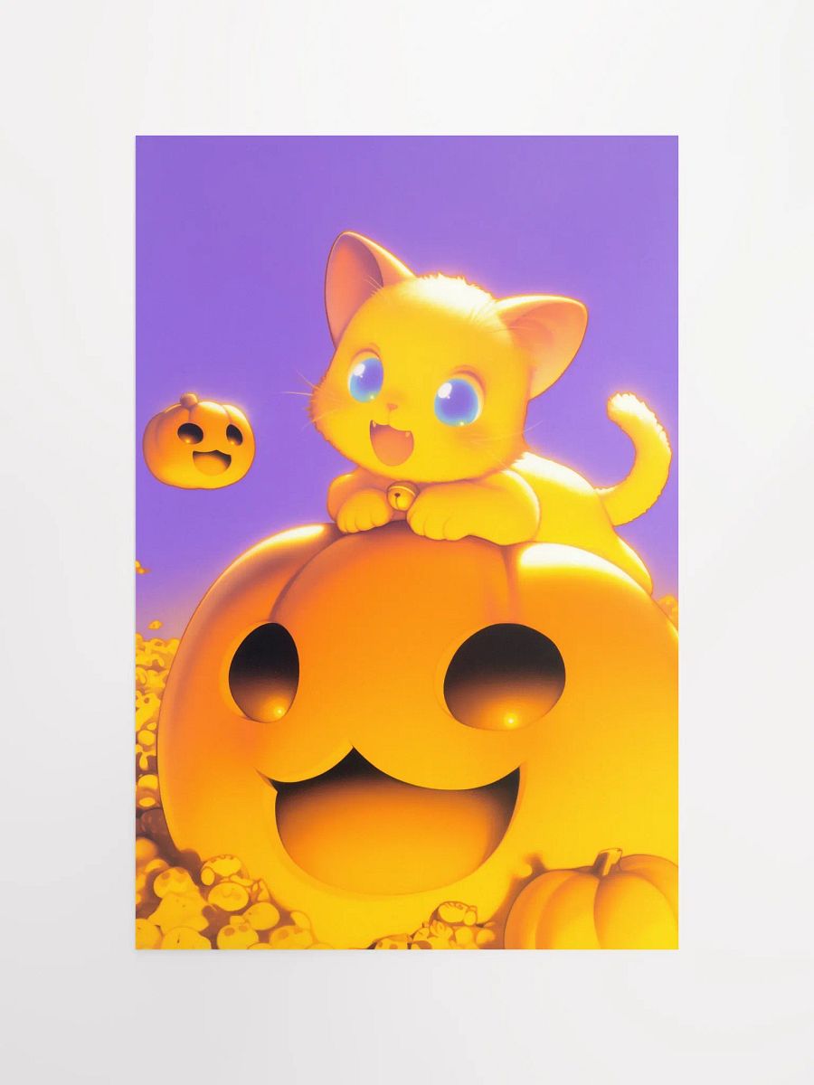 Whimsical Halloween Kitten Poster product image (4)