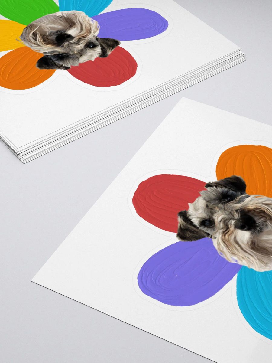 Quack Rainbow Flower Sticker product image (4)
