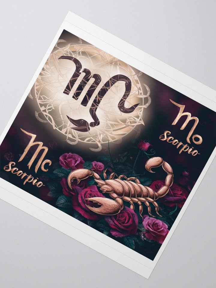 Scorpio Sticker - Zodiac Art | Exclusive Design | TDS Music product image (6)