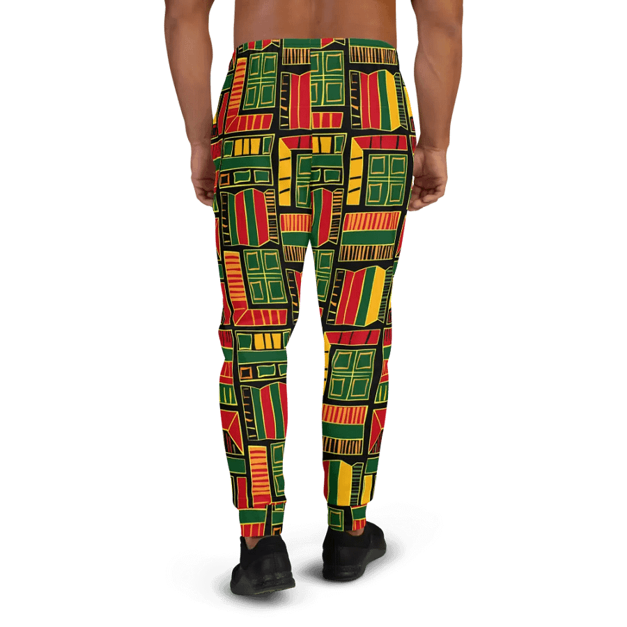 African Heritage: All-Over Print Recycled Men's Joggers. product image (3)