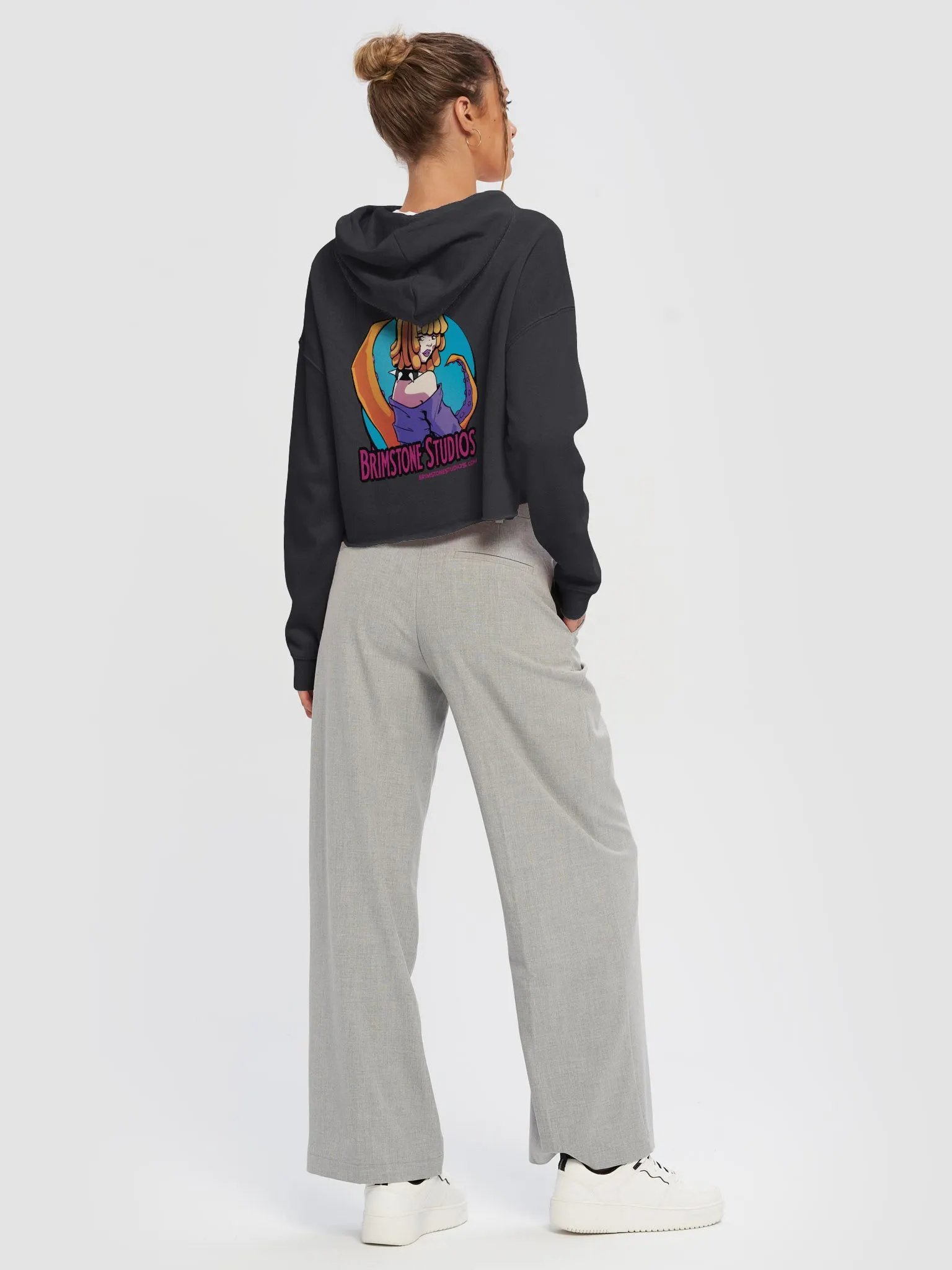 Brimstone Studios Logo Cropped Hoodie product image (6)