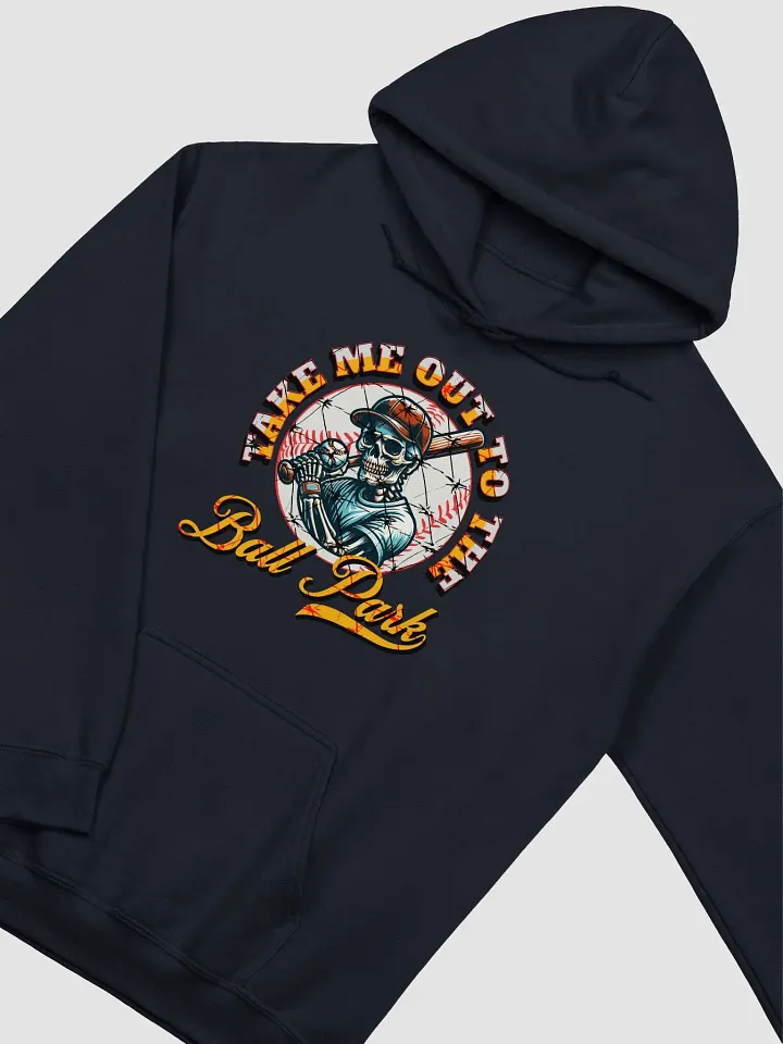 Take Me Out To The Ball Park Baseball Skeleton Player Hoodie product image (14)
