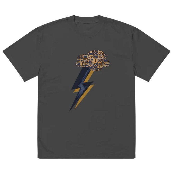 Golden Bolt Oversized Faded T-Shirt product image (5)