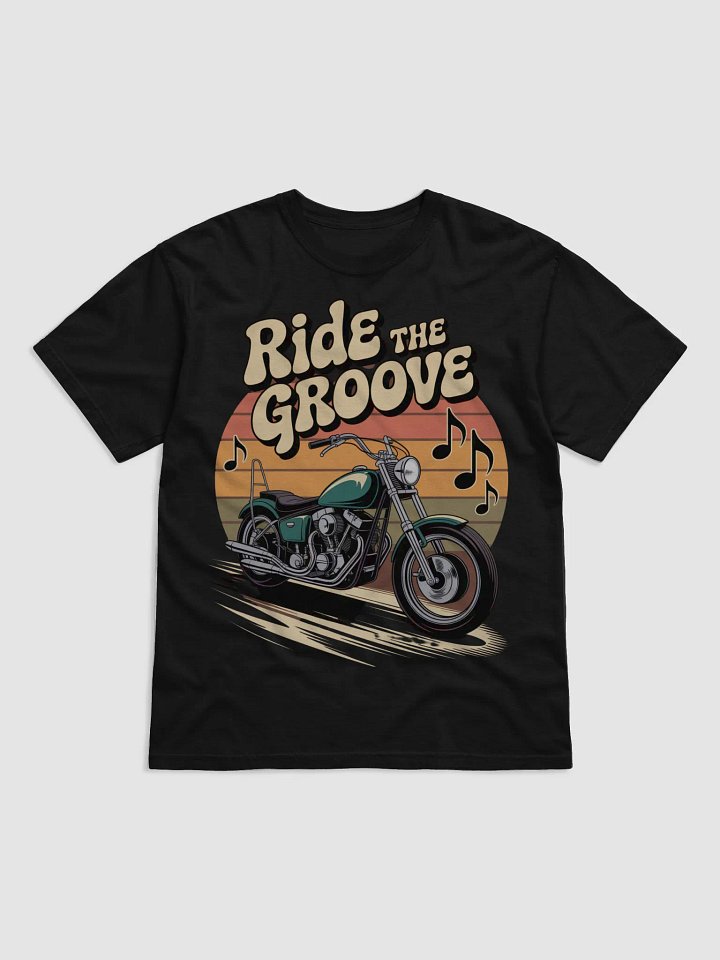 Funky Rider Retro Motorcycle T-Shirt product image (1)