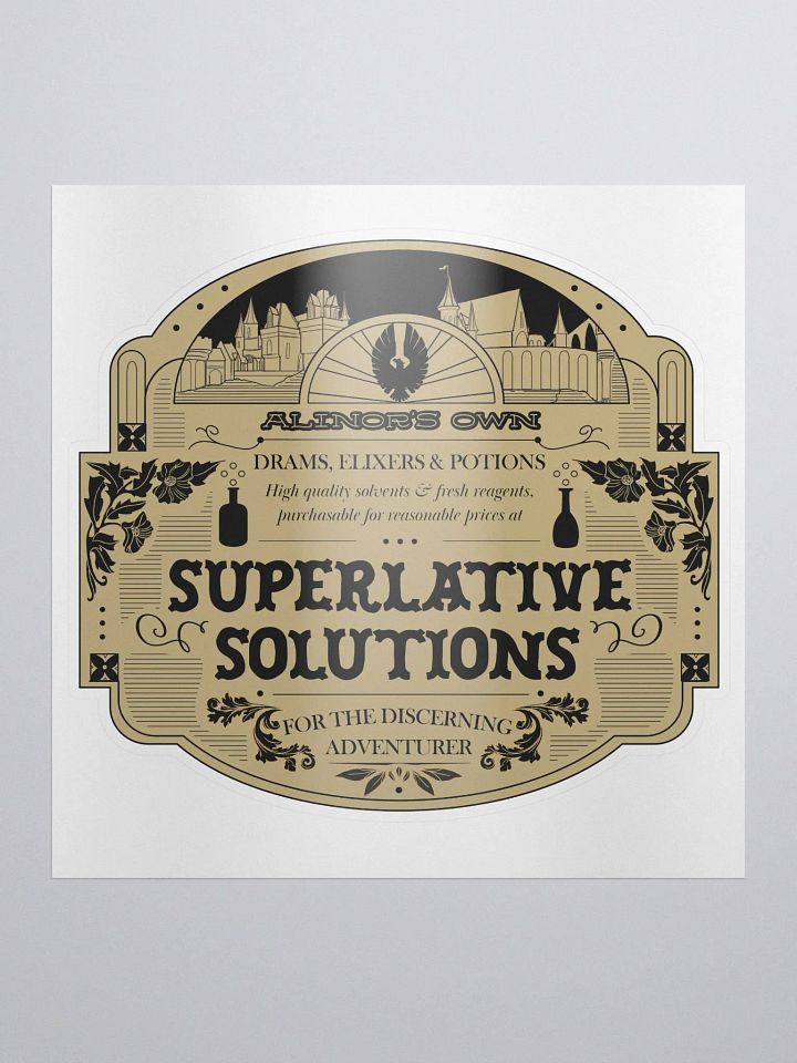 Alinor Apothecary Vintage Label Sticker product image (1)
