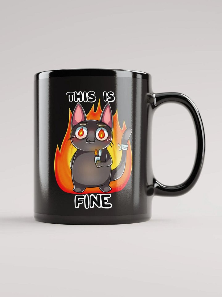 This Is Fine - Chaos Kittun Lefty Mug product image (2)