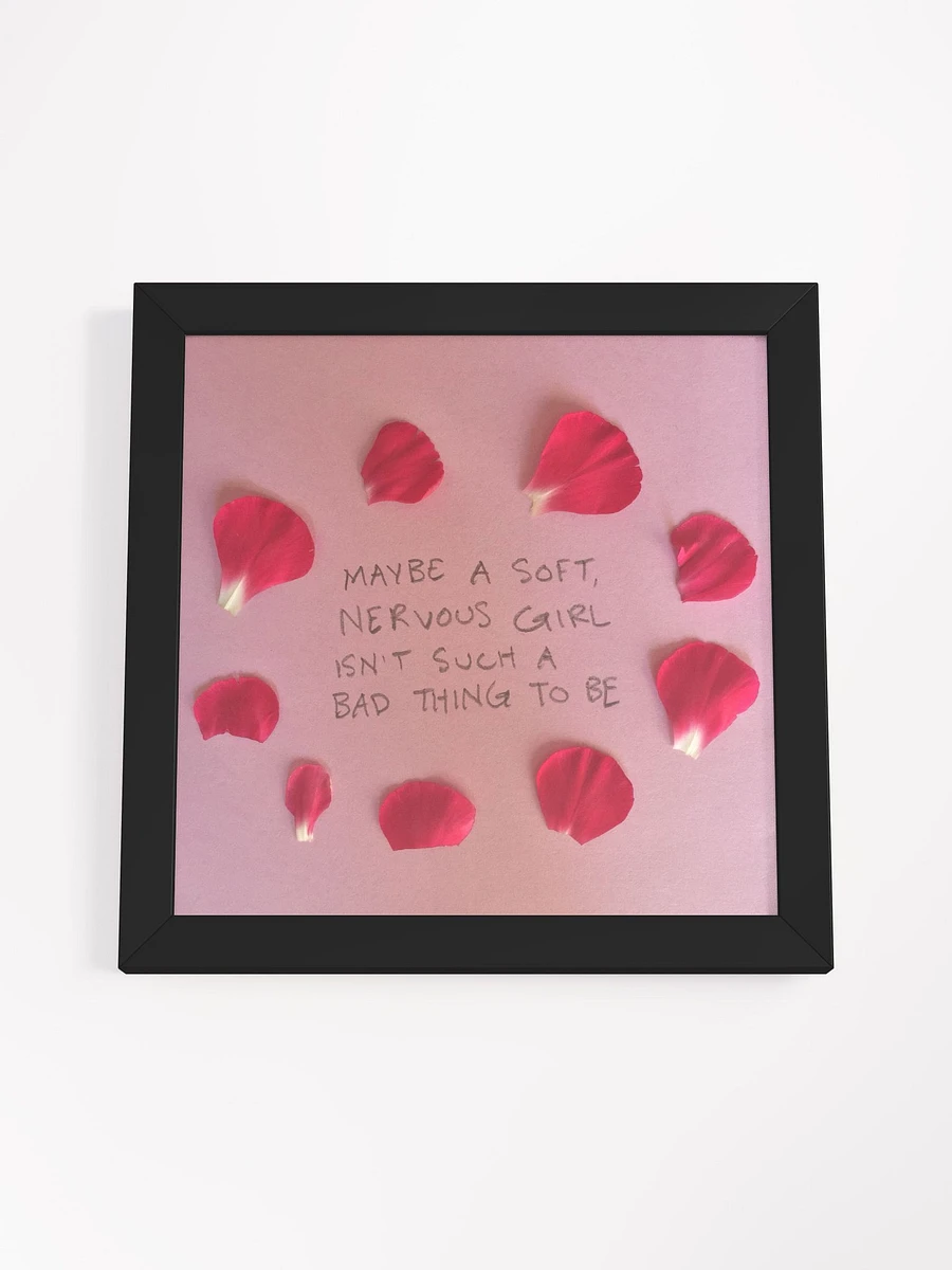Soft Nervous Girl Framed Art Print product image (52)