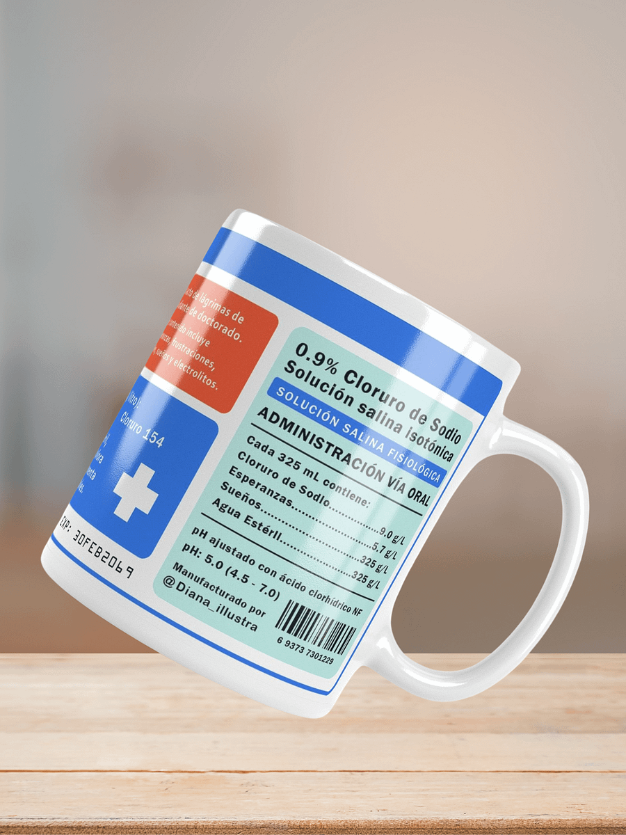 "Lágrimas de estudiante de doctorado" (SPANISH) Ceramic mug product image (8)