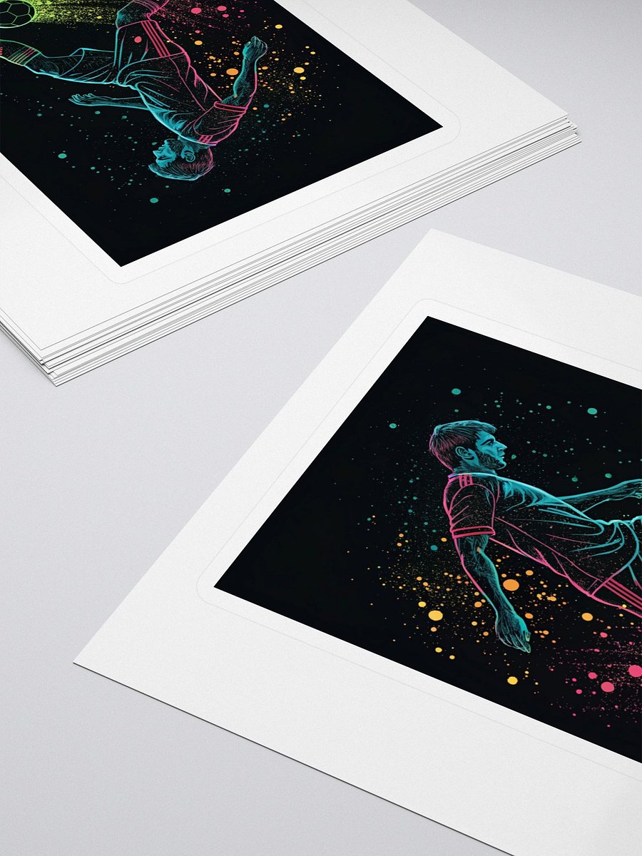 Neon Soccer Player Motion Sticker product image (4)