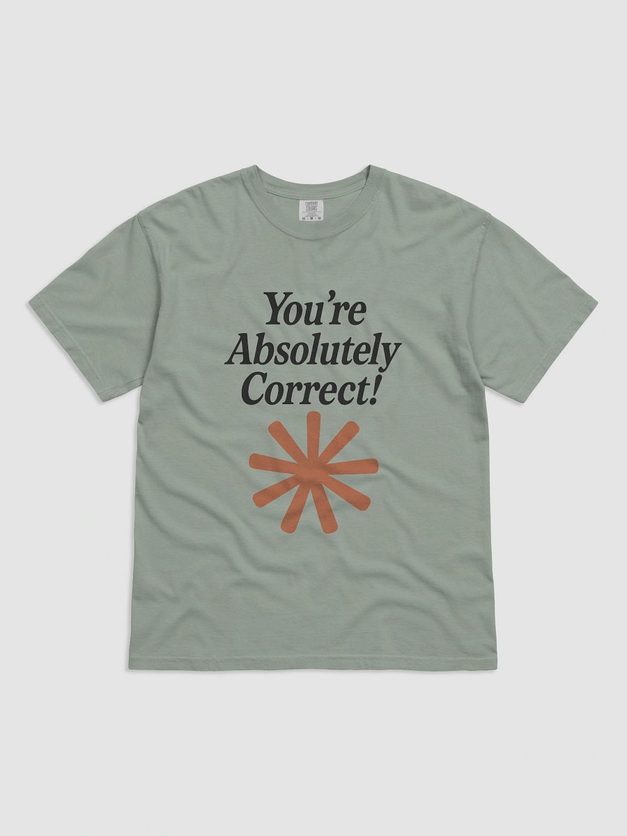 “You’re Absolutely Correct!” - AI Inside-Joke Unisex Tee | Dev & Data Nerd Gift product image (91)
