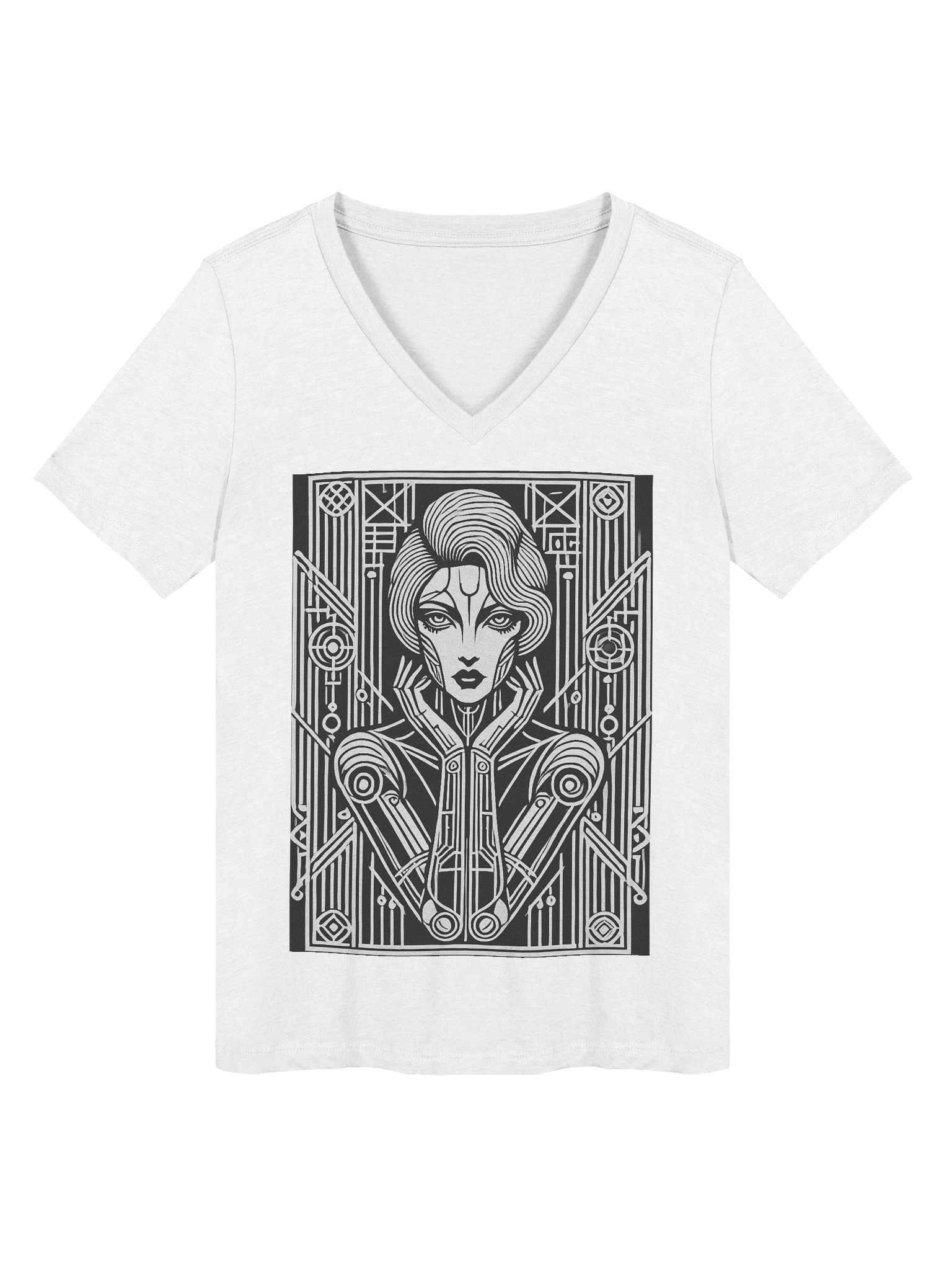 Android Girlfriend V-Neck product image (1)