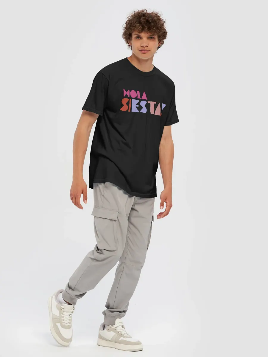 Hola Siesta Heavyweight T-Shirt Black product image (5)
