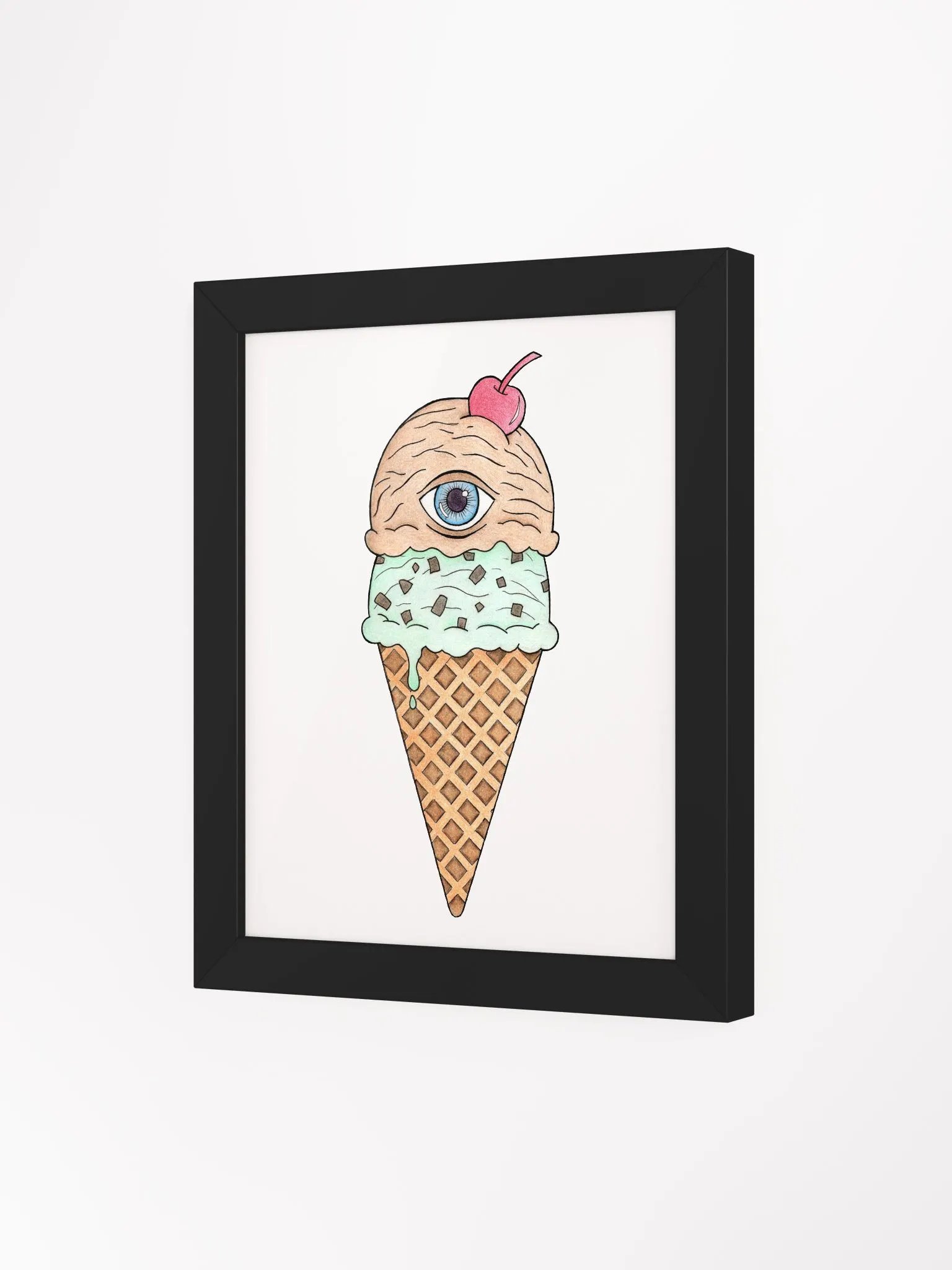 Eyece-cream framed print product image (3)