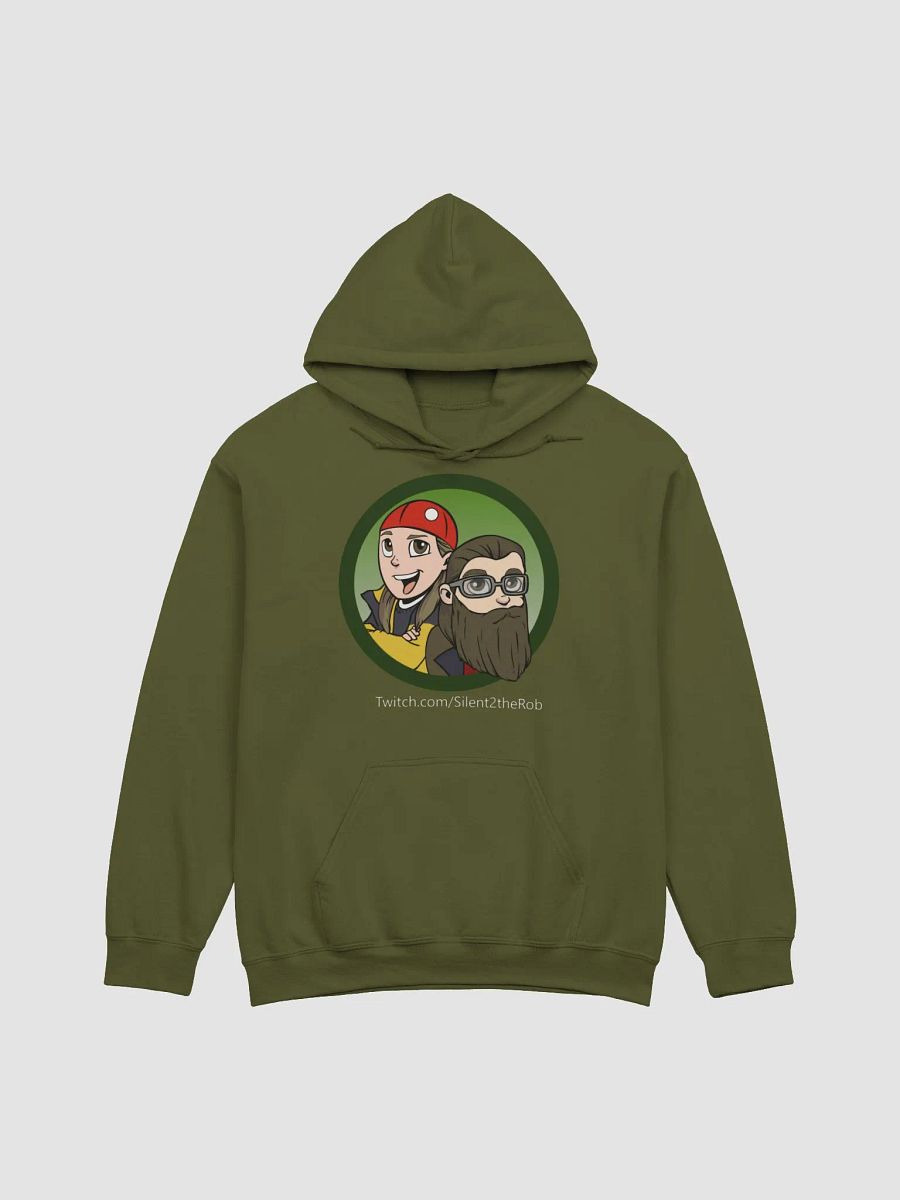 Silent front logo hoodie Dark color product image (3)