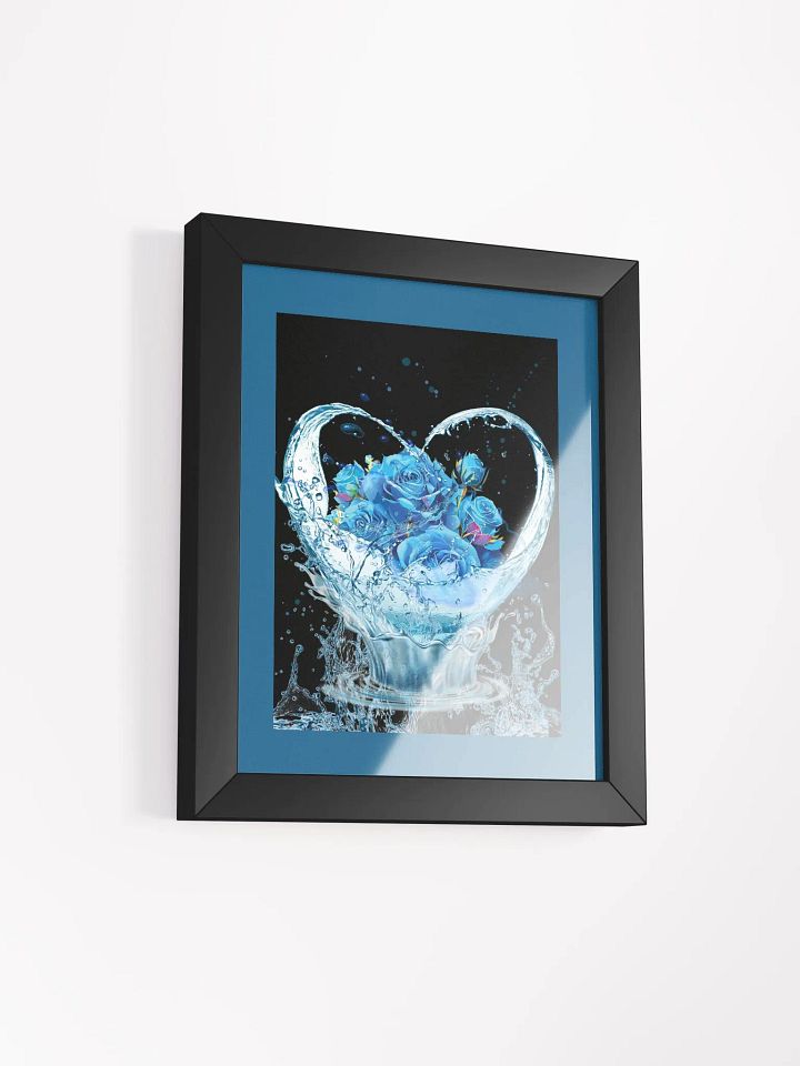 Ethereal Blue Rose Water Splash Framed Poster product image (4)